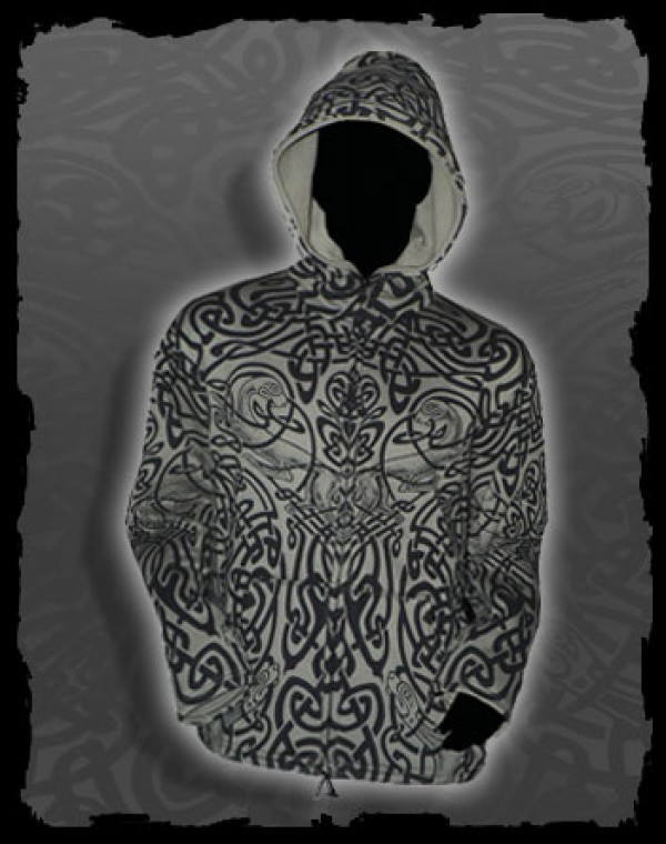 Jacket Men Fullprint Round Hood - Celtic Tribal print Nr.208